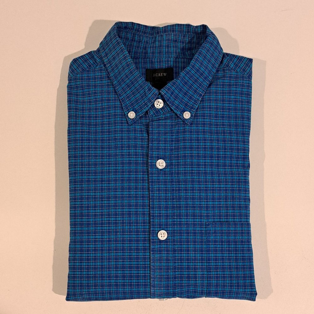 J. Crew Men's Small Regular Fit Long Sleeve Button Down Plaid Shirt